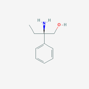 molecular formula C10H15NO B12977807 (R)-2-Amino-2-phenylbutan-1-ol 