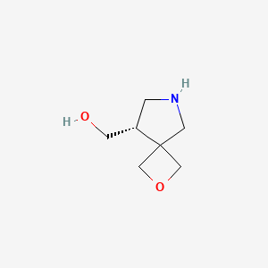 molecular formula C7H13NO2 B12977823 (S)-(2-Oxa-6-azaspiro[3.4]octan-8-yl)methanol 