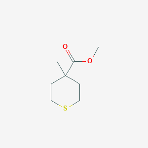 molecular formula C8H14O2S B12977834 Methyl 4-methyltetrahydro-2H-thiopyran-4-carboxylate 