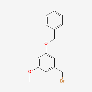 molecular formula C15H15BrO2 B12977853 1-(Benzyloxy)-3-(bromomethyl)-5-methoxybenzene 