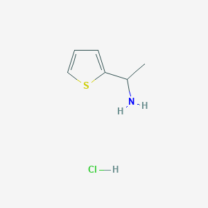 molecular formula C6H10ClNS B1297786 1-(噻吩-2-基)乙胺盐酸盐 CAS No. 171268-81-8