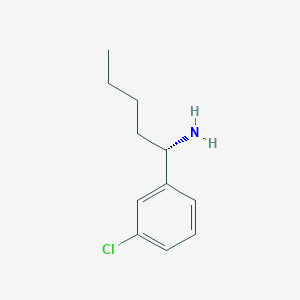 (S)-1-(3-Chlorophenyl)pentan-1-amine