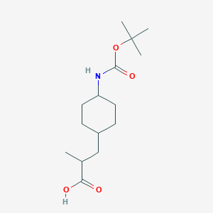 trans 3-(4-tert-Butoxycarbonylamino-cyclohexyl)-2-methyl-propionic acid