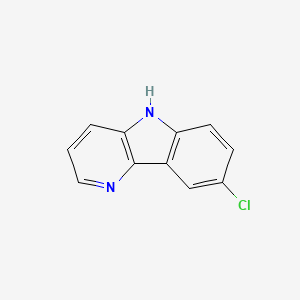 molecular formula C11H7ClN2 B12977918 8-chloro-5H-pyrido[3,2-b]indole 