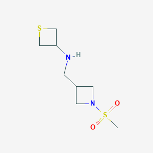 N-((1-(Methylsulfonyl)azetidin-3-yl)methyl)thietan-3-amine