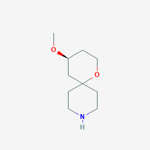 molecular formula C10H19NO2 B12977930 (S)-4-Methoxy-1-oxa-9-azaspiro[5.5]undecane 