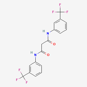 molecular formula C17H12F6N2O2 B1297799 N,N'-双-(3-三氟甲基苯基)-丙二酰胺 CAS No. 402-21-1