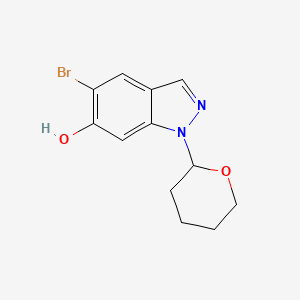 5-Bromo-1-(tetrahydro-2H-pyran-2-yl)-1H-indazol-6-ol