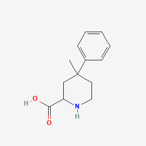 4-Methyl-4-phenylpiperidine-2-carboxylic acid