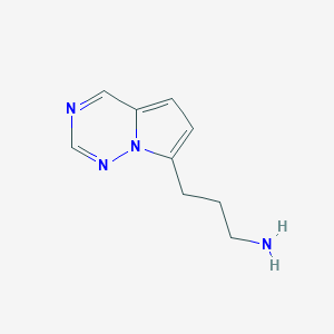 3-(Pyrrolo[2,1-f][1,2,4]triazin-7-yl)propan-1-amine