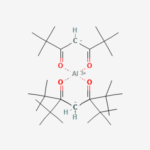 molecular formula C33H57AlO6 B12978113 Aluminum;2,2,6,6-tetramethylheptane-3,5-dione 