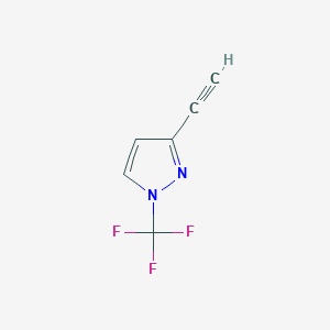 3-Ethynyl-1-(trifluoromethyl)-1H-pyrazole