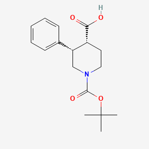 (3S,4R)-1-(tert-butoxycarbonyl)-3-phenylpiperidine-4-carboxylic acid