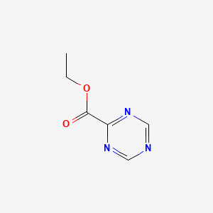 molecular formula C6H7N3O2 B12978151 Ethyl 1,3,5-triazine-2-carboxylate CAS No. 81840-52-0