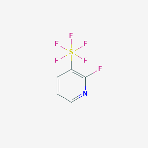 2-Fluoro-3-(pentafluoro-l6-sulfanyl)pyridine