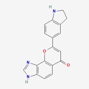 8-(Indolin-5-yl)chromeno[7,8-d]imidazol-6(3H)-one