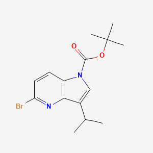 tert-Butyl 5-bromo-3-isopropyl-1H-pyrrolo[3,2-b]pyridine-1-carboxylate