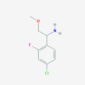 1-(4-Chloro-2-fluorophenyl)-2-methoxyethanamine