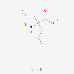 molecular formula C8H18ClNO2 B12978224 2-Amino-2-propylpentanoic acid hydrochloride 