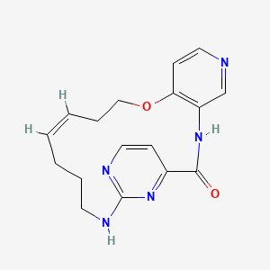 (12E)-8,9,10,11,14,15-Hexahydro-3,7-nitrilo-7H-pyrido[4,3-b][1,4,9,11]oxatriazacyclooctadecin-2(1H)-one