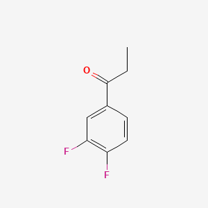 molecular formula C9H8F2O B1297824 3',4'-二氟苯丙酮 CAS No. 23384-72-7