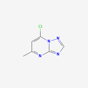 molecular formula C6H5ClN4 B1297825 7-氯-5-甲基-[1,2,4]三唑并[1,5-a]嘧啶 CAS No. 24415-66-5