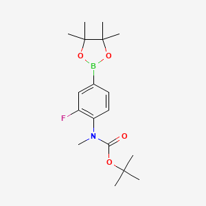 tert-Butyl (2-fluoro-4-(4,4,5,5-tetramethyl-1,3,2-dioxaborolan-2-yl)phenyl)(methyl)carbamate