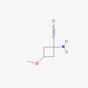 1-Ethynyl-3-methoxycyclobutan-1-amine