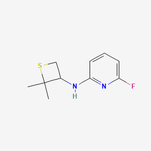 molecular formula C10H13FN2S B12978367 N-(2,2-Dimethylthietan-3-yl)-6-fluoropyridin-2-amine 