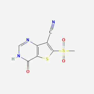 6-(Methylsulfonyl)-4-oxo-3,4-dihydrothieno[3,2-d]pyrimidine-7-carbonitrile