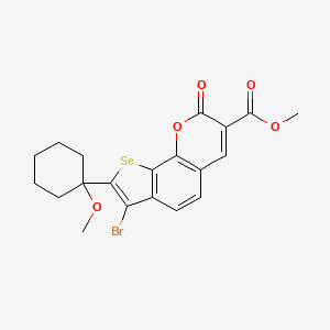 Methyl 7-bromo-8-(1-methoxycyclohexyl)-2-oxo-2H-selenopheno[3,2-h]chromene-3-carboxylate