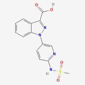 1-(6-(Methylsulfonamido)pyridin-3-yl)-1H-indazole-3-carboxylic acid