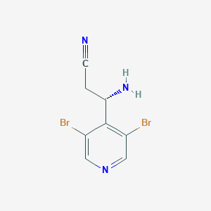 (S)-3-Amino-3-(3,5-dibromopyridin-4-yl)propanenitrile