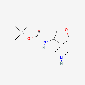 molecular formula C11H20N2O3 B12978525 tert-Butyl (6-oxa-2-azaspiro[3.4]octan-8-yl)carbamate 