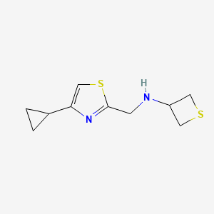 N-((4-Cyclopropylthiazol-2-yl)methyl)thietan-3-amine