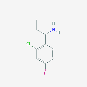 1-(2-Chloro-4-fluorophenyl)propan-1-amine