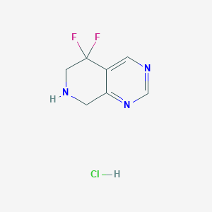 5,5-Difluoro-5,6,7,8-tetrahydropyrido[3,4-d]pyrimidine hydrochloride