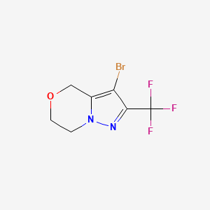 3-Bromo-2-(trifluoromethyl)-6,7-dihydro-4H-pyrazolo[5,1-c][1,4]oxazine