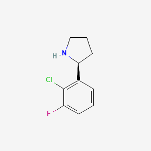 (S)-2-(2-Chloro-3-fluorophenyl)pyrrolidine