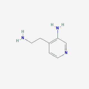 molecular formula C7H11N3 B12978629 4-(2-Aminoethyl)pyridin-3-amine 