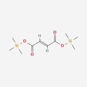 molecular formula C10H20O4Si2 B12978640 Fumaric acid, bis(trimethylsilyl) ester 