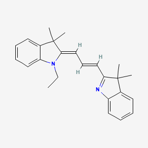 2-(3-(1-Ethyl-3,3-dimethylindolin-2-ylidene)prop-1-en-1-yl)-3,3-dimethyl-3H-indole