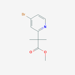 molecular formula C10H12BrNO2 B12978671 Methyl 2-(4-bromopyridin-2-yl)-2-methylpropanoate 