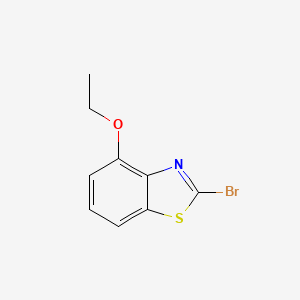 molecular formula C9H8BrNOS B12978678 2-Bromo-4-ethoxybenzo[d]thiazole 