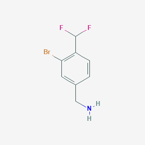 3-Bromo-4-difluoromethyl-benzylamine