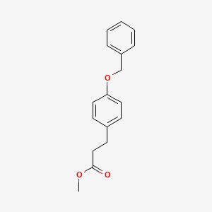 molecular formula C17H18O3 B1297870 Methyl 3-(4-(benzyloxy)phenyl)propanoate CAS No. 24807-40-7