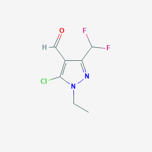 5-chloro-3-(difluoromethyl)-1-ethyl-1H-pyrazole-4-carbaldehyde