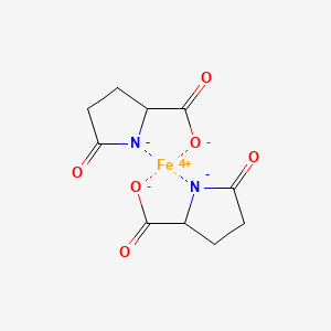 molecular formula C10H10FeN2O6 B12978784 iron(4+);5-oxopyrrolidin-1-ide-2-carboxylate CAS No. 85200-40-4