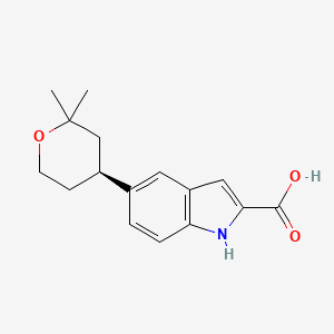 (S)-5-(2,2-Dimethyltetrahydro-2H-pyran-4-yl)-1H-indole-2-carboxylic acid