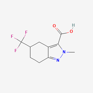 2-Methyl-5-(trifluoromethyl)-4,5,6,7-tetrahydro-2H-indazole-3-carboxylic acid